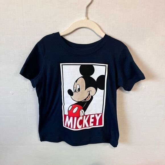 Disney Junior Boys Navy Blue Mickey Mouse Tee Sz 3T NWOT - Picture 1 of 2